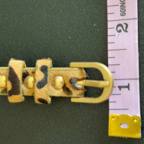 Plunder Leopard Wrap Bracelet – Adjustable Faux Fur Cheetah Print - Picture 4 of 7